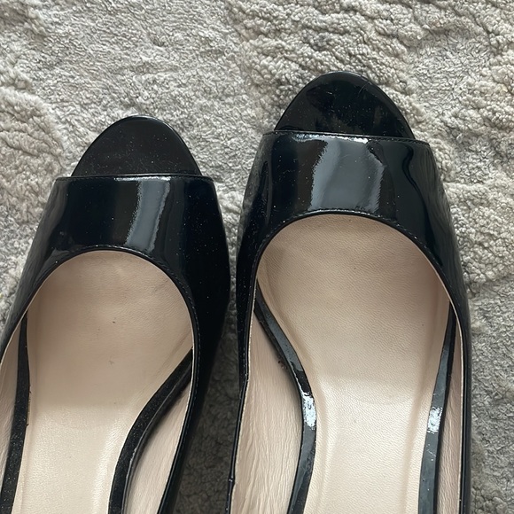 Black Patent Pumps. Peep toe. - Picture 8 of 8